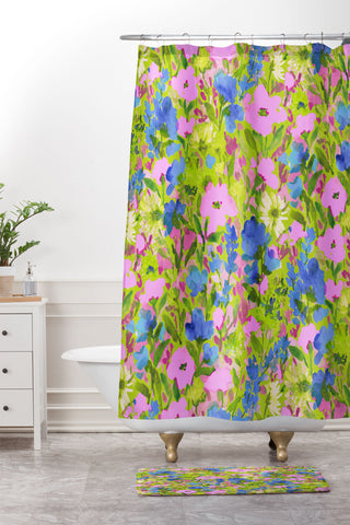 Jacqueline Maldonado Wild Garden Lime Shower Curtain And Mat