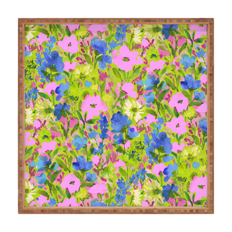 Jacqueline Maldonado Wild Garden Lime Square Tray