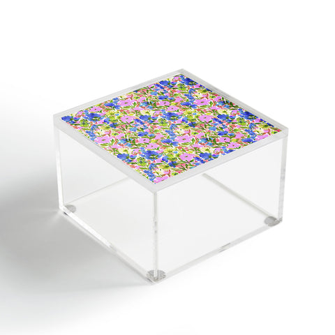 Jacqueline Maldonado Wild Garden Pink Green Blue Acrylic Box