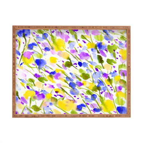 Jacqueline Maldonado Wild Nature Yellow Rectangular Tray