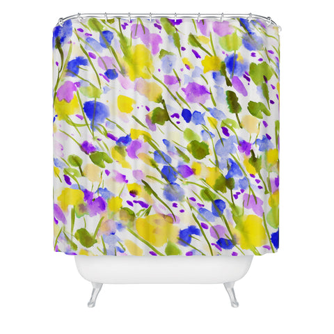 Jacqueline Maldonado Wild Nature Yellow Shower Curtain