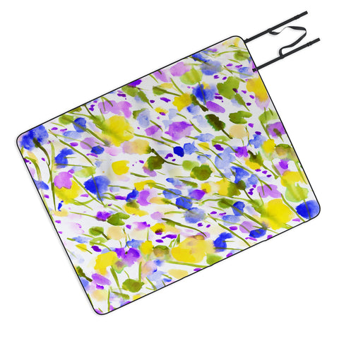 Jacqueline Maldonado Wild Nature Yellow Picnic Blanket