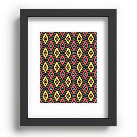 Jacqueline Maldonado Zig Zag Ikat 1 Recessed Framing Rectangle