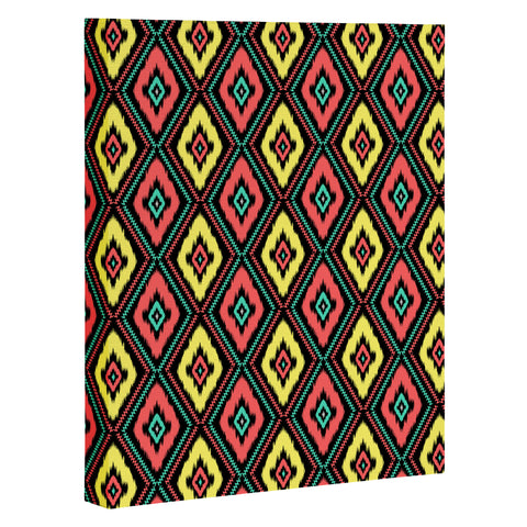 Jacqueline Maldonado Zig Zag Ikat 1 Art Canvas