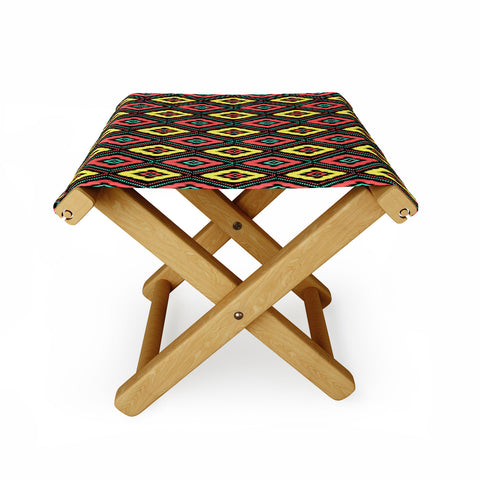 Jacqueline Maldonado Zig Zag Ikat 1 Folding Stool