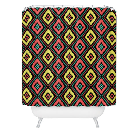 Jacqueline Maldonado Zig Zag Ikat 1 Shower Curtain