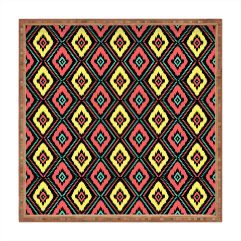 Jacqueline Maldonado Zig Zag Ikat 1 Square Tray