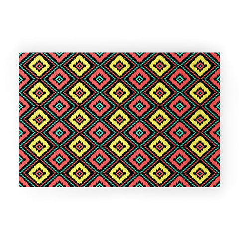 Jacqueline Maldonado Zig Zag Ikat 1 Welcome Mat
