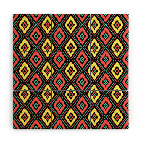 Jacqueline Maldonado Zig Zag Ikat 1 Wood Wall Mural
