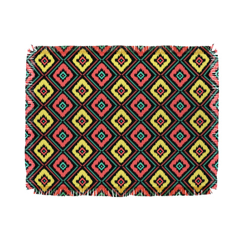 Jacqueline Maldonado Zig Zag Ikat 1 Throw Blanket