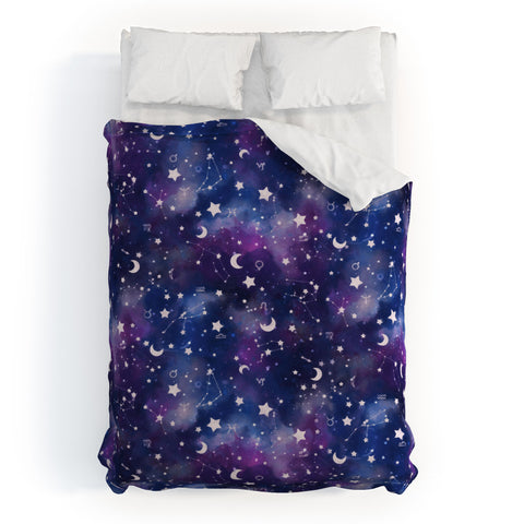Jacqueline Maldonado Zodiac Silver Duvet Cover