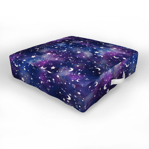 Jacqueline Maldonado Zodiac Silver Outdoor Floor Cushion