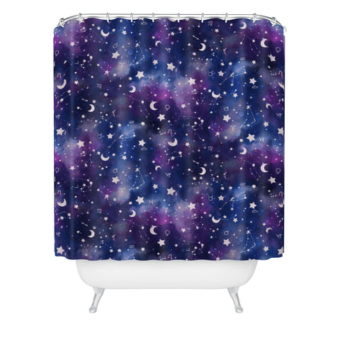 Jacqueline Maldonado Zodiac Silver Shower Curtain