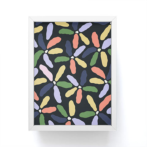 Jae Polgar Abstract Floral Dark Framed Mini Art Print