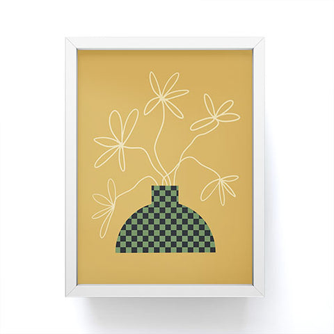 Jae Polgar Floral Vase Framed Mini Art Print