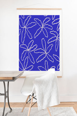 Jae Polgar Party Blue Art Print And Hanger