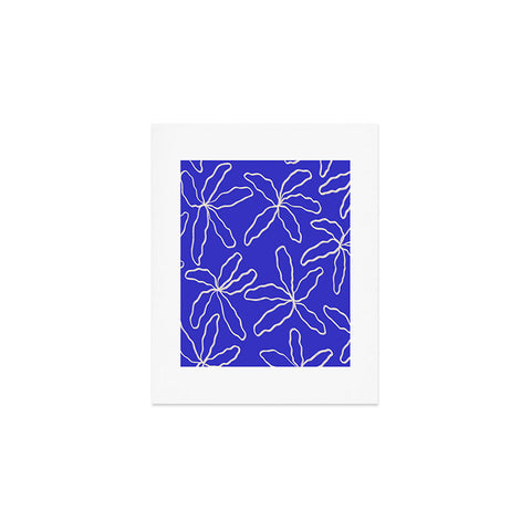 Jae Polgar Party Blue Art Print