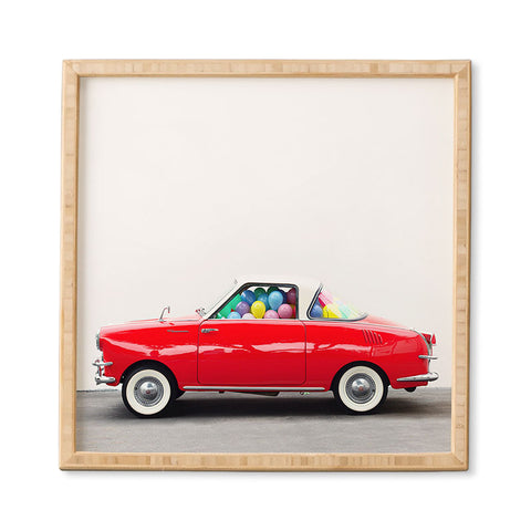 Jeff Mindell Photography Balloon Car Vertical Framed Wall Art