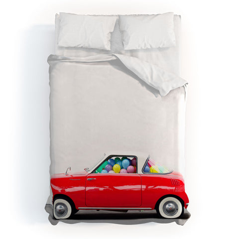 Jeff Mindell Photography Balloon Car Vertical Duvet Cover