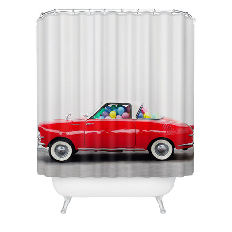 Jeff Mindell Photography Balloon Car Vertical Shower Curtain