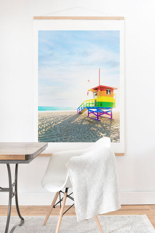 Jeff Mindell Photography Lifeguard Stand Venice Beach Art Print And Hanger