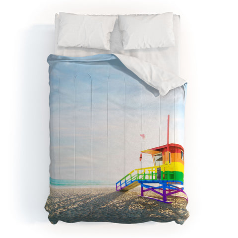 Jeff Mindell Photography Lifeguard Stand Venice Beach Comforter