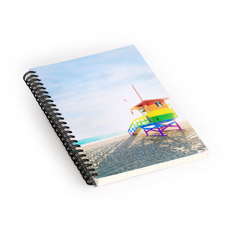 Jeff Mindell Photography Lifeguard Stand Venice Beach Spiral Notebook