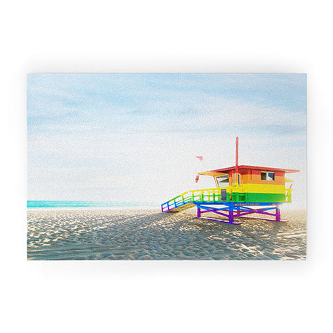 Jeff Mindell Photography Lifeguard Stand Venice Beach Welcome Mat