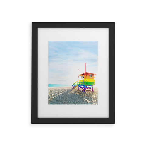 Jeff Mindell Photography Lifeguard Stand Venice Beach Framed Art Print