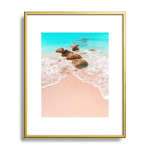 Jeff Mindell Photography Little Waves Metal Framed Art Print