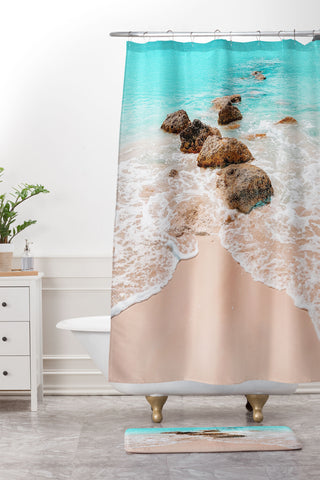 Jeff Mindell Photography Little Waves Shower Curtain And Mat
