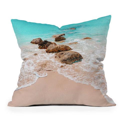 Jeff Mindell Photography Little Waves Throw Pillow