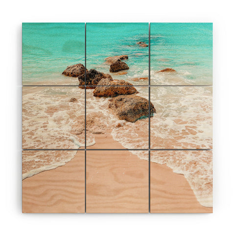 Jeff Mindell Photography Little Waves Wood Wall Mural