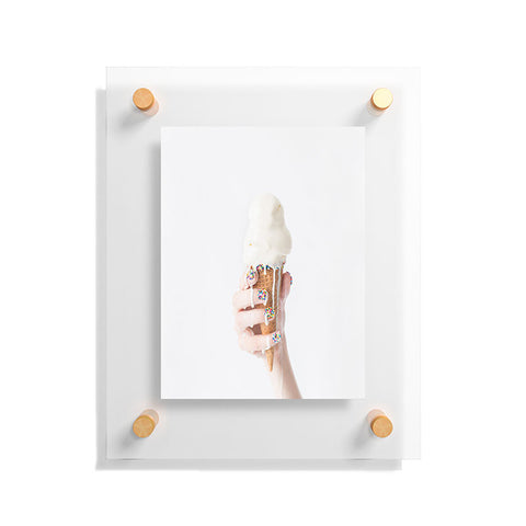 Jeff Mindell Photography Melting Ice Cream Floating Acrylic Print