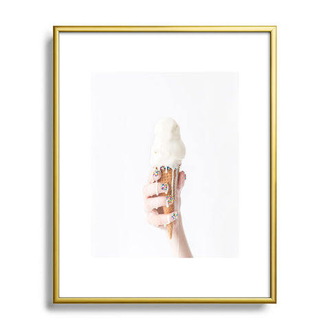 Jeff Mindell Photography Melting Ice Cream Metal Framed Art Print
