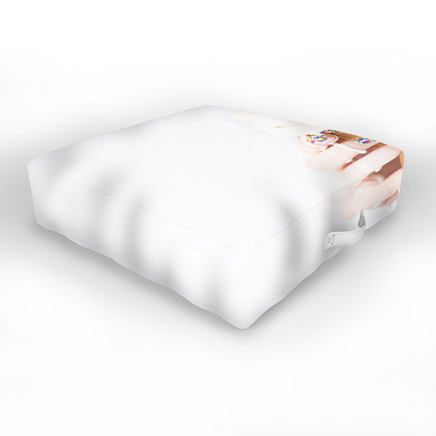 Jeff Mindell Photography Melting Ice Cream Outdoor Floor Cushion