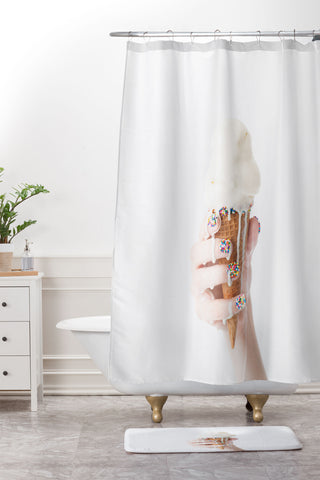 Jeff Mindell Photography Melting Ice Cream Shower Curtain And Mat