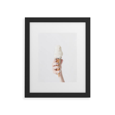 Jeff Mindell Photography Melting Ice Cream Framed Art Print