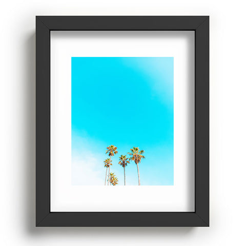 Jeff Mindell Photography Palms on Blue Recessed Framing Rectangle