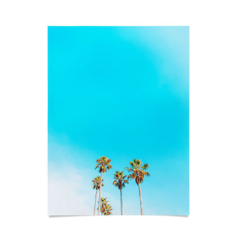 Jeff Mindell Photography Palms on Blue Poster