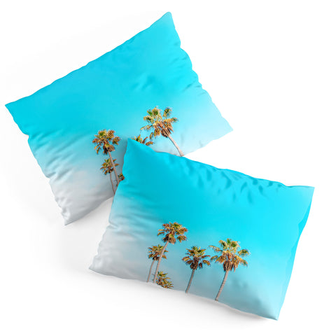 Jeff Mindell Photography Palms on Blue Pillow Shams