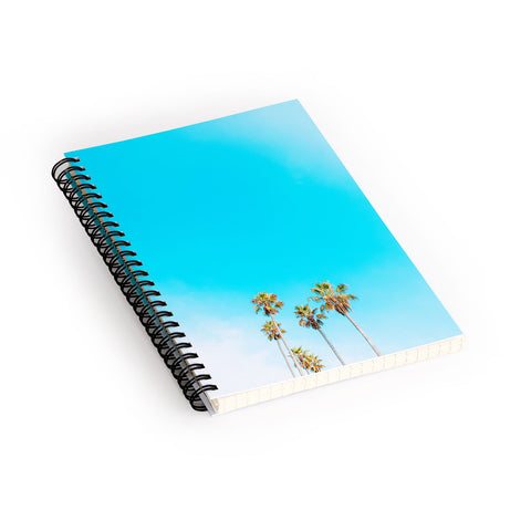 Jeff Mindell Photography Palms on Blue Spiral Notebook
