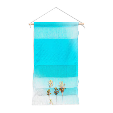 Jeff Mindell Photography Palms on Blue Wall Hanging Portrait