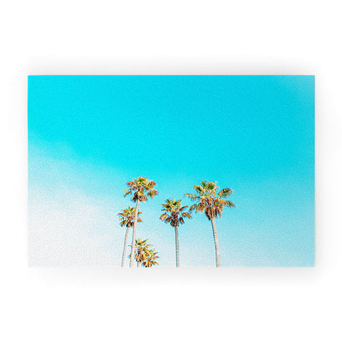 Jeff Mindell Photography Palms on Blue Welcome Mat