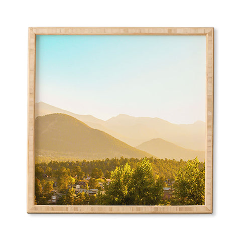 Jeff Mindell Photography Sunrise over Estes Park Framed Wall Art
