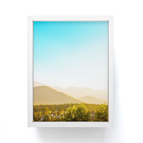 Jeff Mindell Photography Sunrise over Estes Park Framed Mini Art Print
