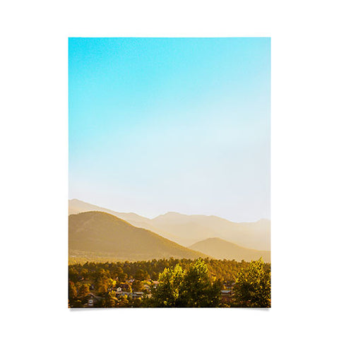 Jeff Mindell Photography Sunrise over Estes Park Poster