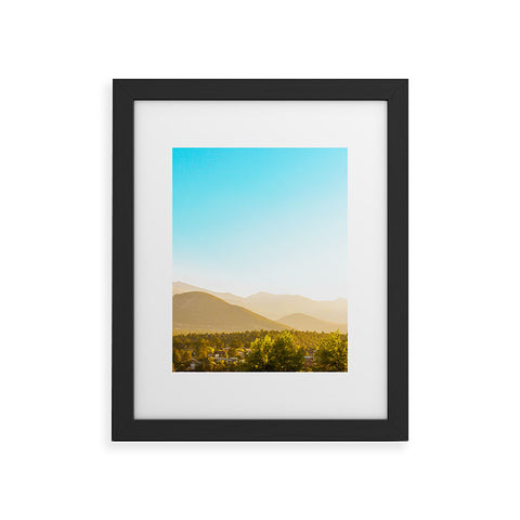 Jeff Mindell Photography Sunrise over Estes Park Framed Art Print
