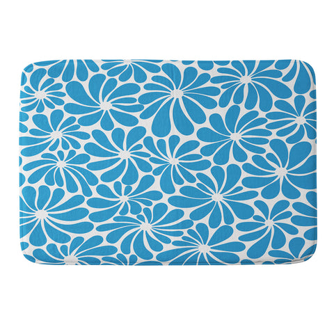 Jenean Morrison All Summer Long in Blue Memory Foam Bath Mat