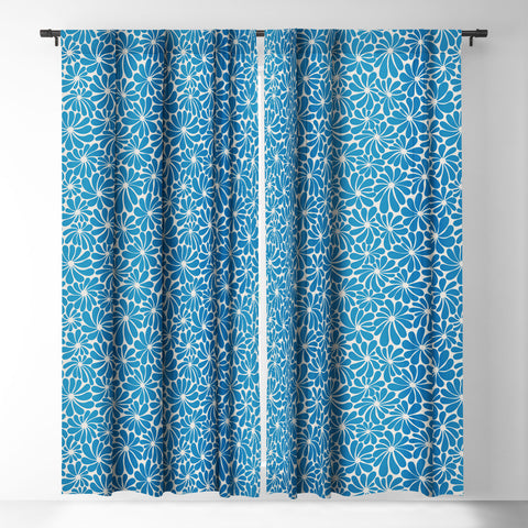 Jenean Morrison All Summer Long in Blue Blackout Window Curtain